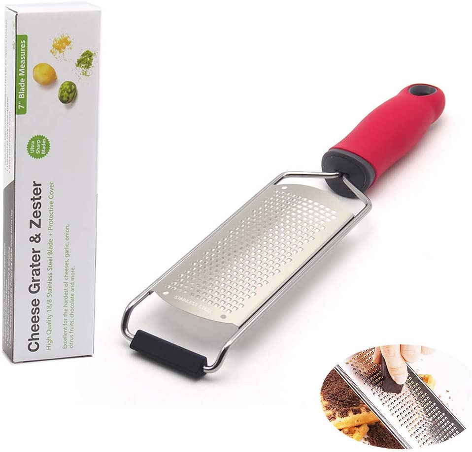 Price:$7.99 Multifunctional Stainless Steel Handheld Wide-Board Cheese Grater, Dishwasher Safe Easy to Clean: Home & Kitchen