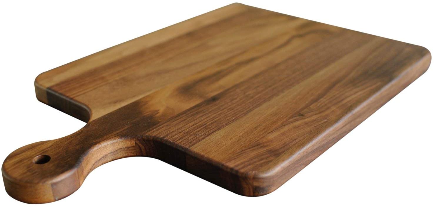 Price:$70.00 Boys Kitchens - Made in USA - Walnut Wood Cutting Board with Handle - Charcuterie Platter (Walnut, 10x16 with handle): Home & Kitchen