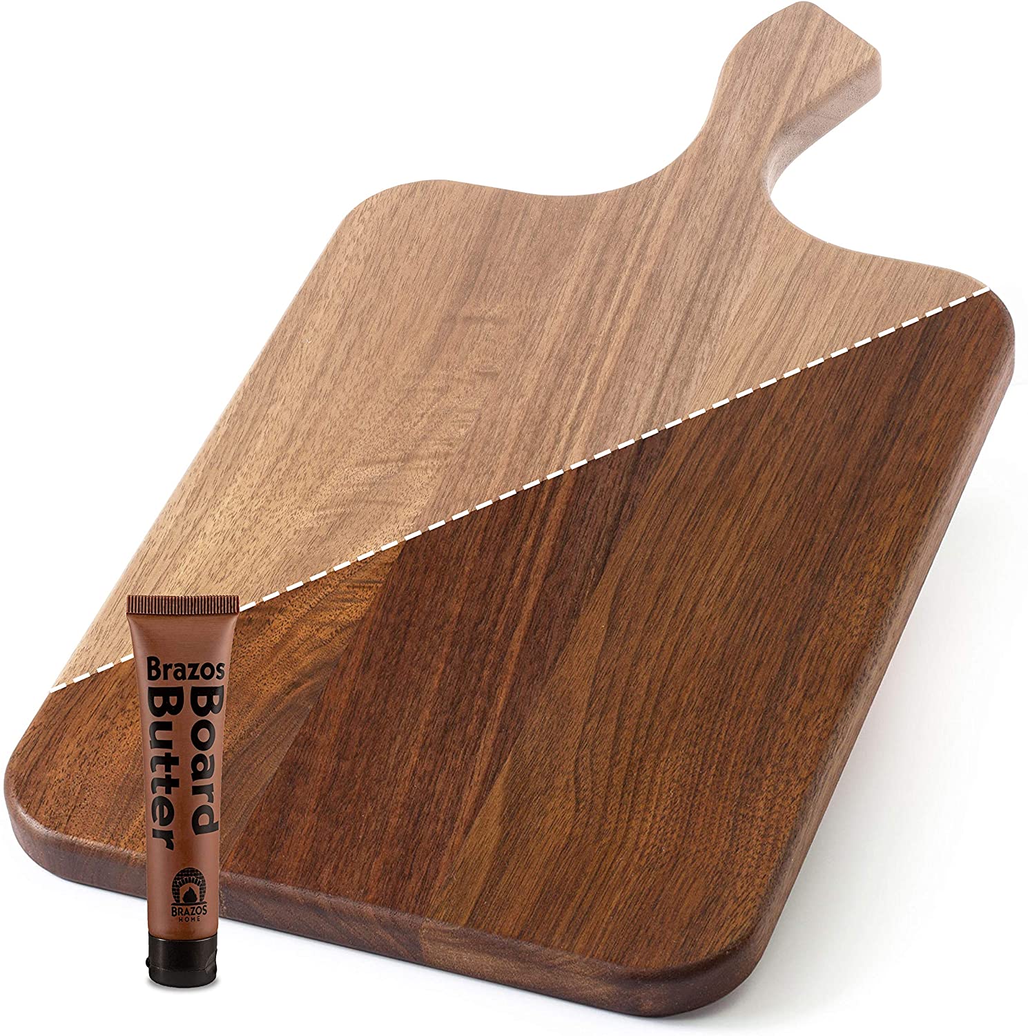 Price:$71.57 Home Dark Walnut Wood Cutting Board for Kitchen, Chopping Board, Wood Cheese Board, Unseasoned, Includes Board Butter, Ideal for Serving or Chopping Cheese, Meat and Fruits, 16x9, Large : Everything Else