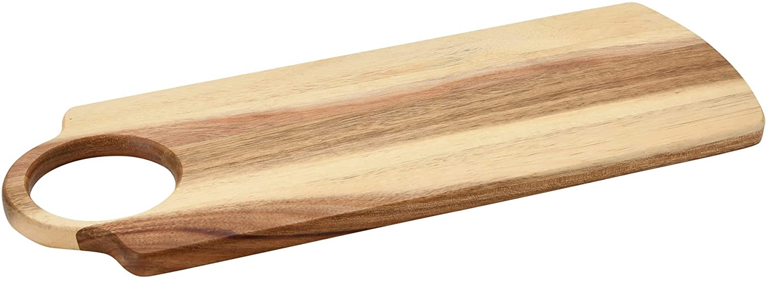 Price:$17.15 : Main + Mesa Modern Boho Acacia Wood Cutting Board with Handle for Chopping, Cheese Boards or Charcuterie Serving Trays or Kitchen Decor,Light Finish,Medium,EC0699 : Home & Kitchen