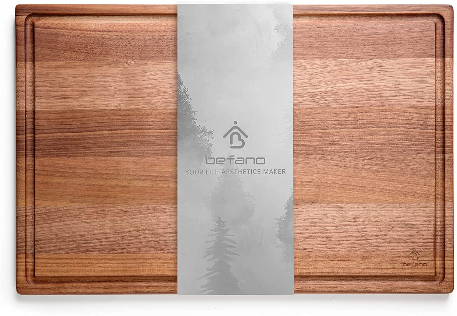 Price:$42.99 Black Walnut Wood Cutting Board, Wooden Cutting Boards for Kitchen, Reversible with Juice Groove, Charcuterie Board, Cheese Board, Chopping Board for Meat (Gift Box Included) 14 x 11 Inches: Home & Kitchen