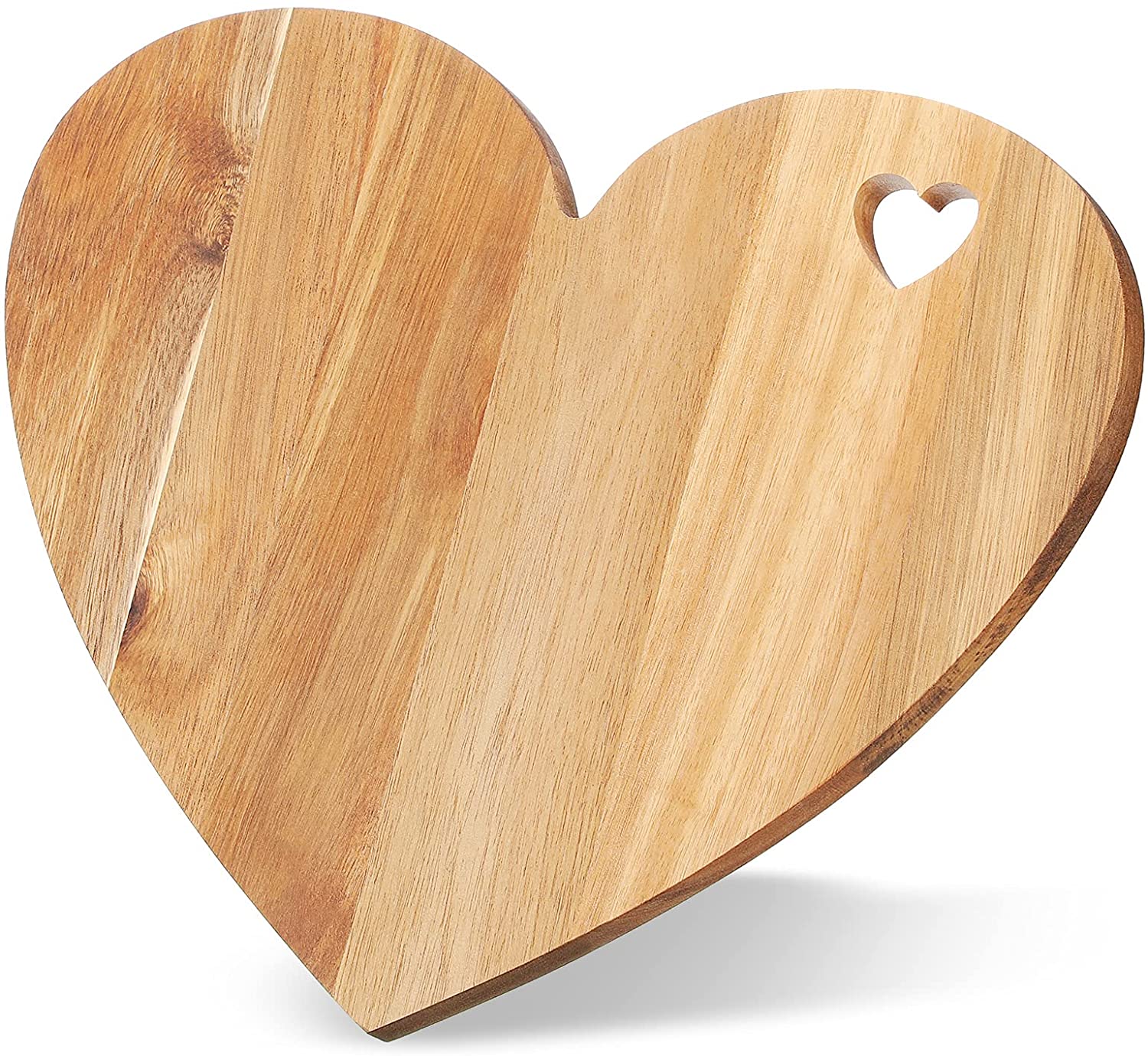 Price:$25.99 Wood Cutting Board, 12 x 10 Inch Christmas Wooden Bread Board Cheese Serving Platter Serving Charcuterie Board for Meat Cheese and Vegetables (Heart Style): Home & Kitchen