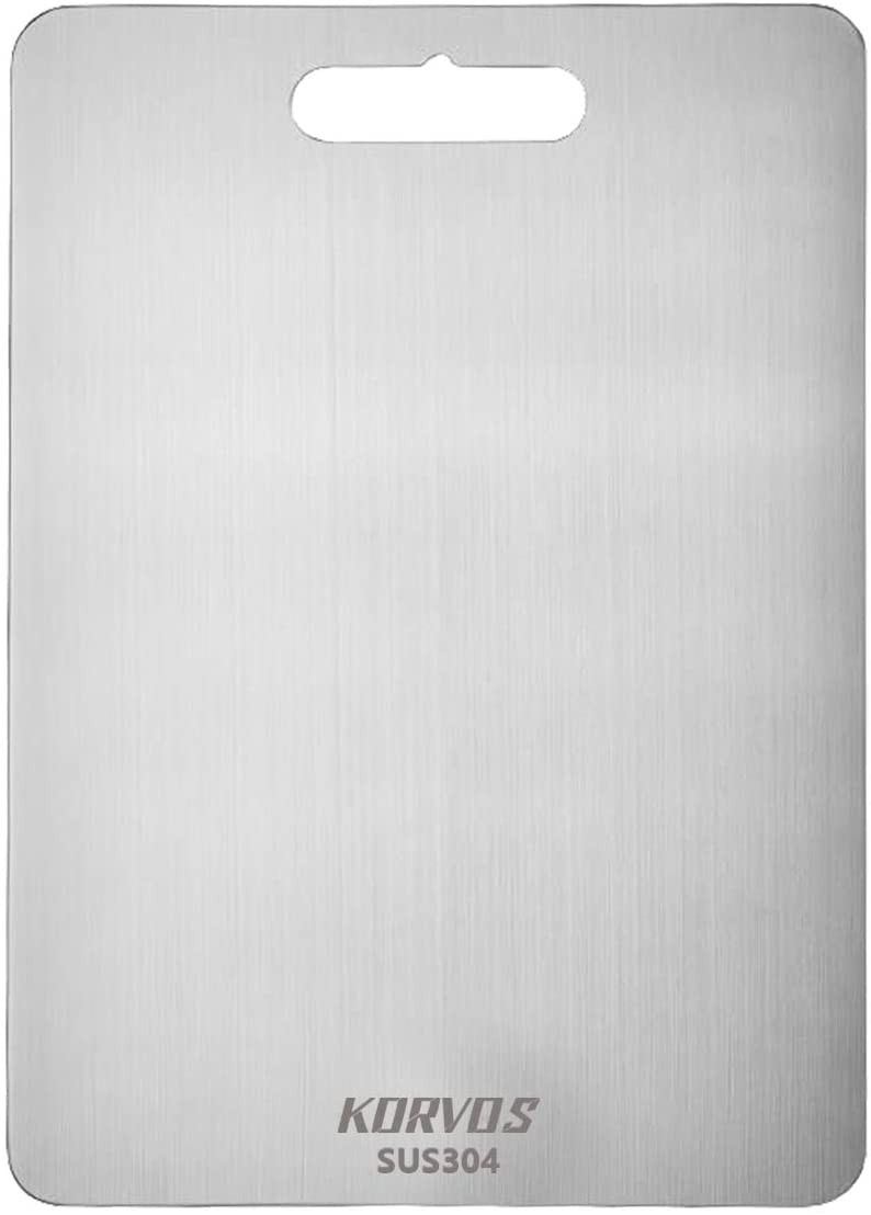 Price:$34.99 304 Food-Grade Stainless Steel Cutting Boards for Kitchen, Butcher Block Board for Meat, Cheese, Vegetable, Heavy Duty Chopping Board, Easy to Clean: Home & Kitchen