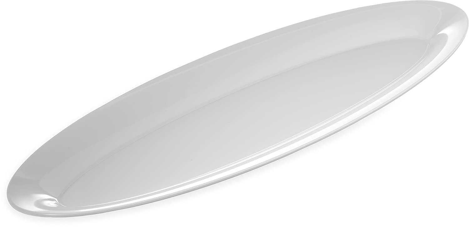 Price:$38.51 4441802 Designer Displayware Melamine Wide Rim Salmon Platter, 22" x 8", Melamine, White : Home & Kitchen