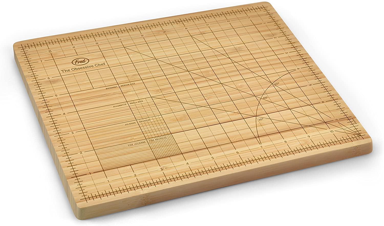 Price:$24.30 : Genuine Fred The Obsessive Chef Bamboo Cutting Board, 9-inch by 12-inch : Obsessive Chef Cutting Board : Home & Kitchen