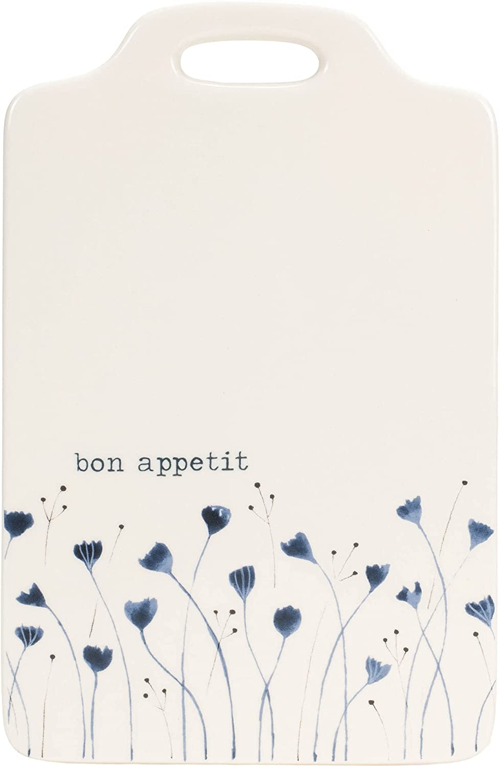 Price:$27.22 Appetit Floral Blue 10 x 6.5 Ceramic Stoneware Cheese Cutting Board: Cheese Plates