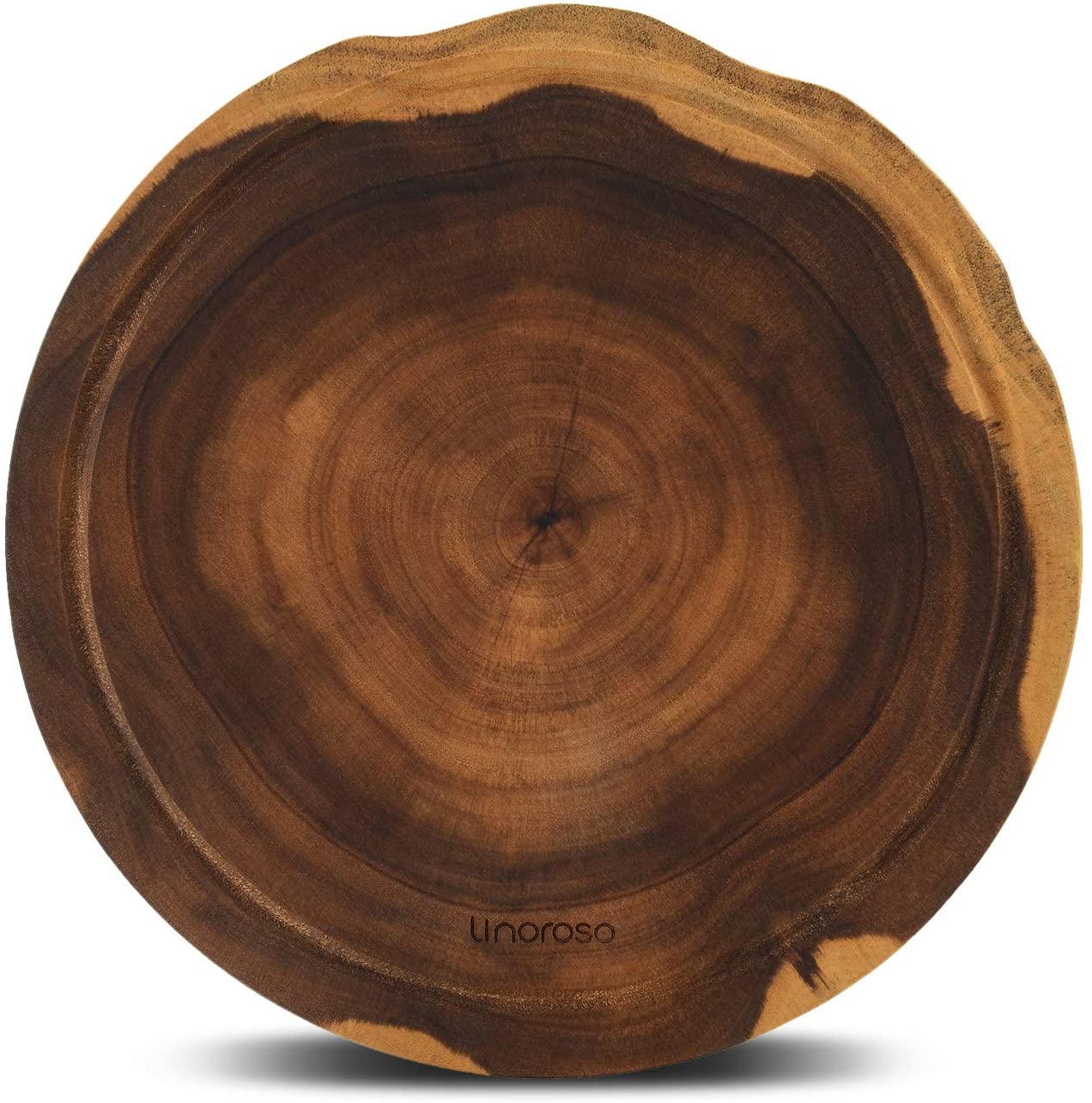 Price:$26.95 Round Cutting Board, Exquisite Non-Splicing Acacia Wood Cheese Board, Reversible Round (Dia. 12inch) Charcuterie Board with Juice Groove (Non-Exact Round, Follow Actual Shape of wood) : Everything Else