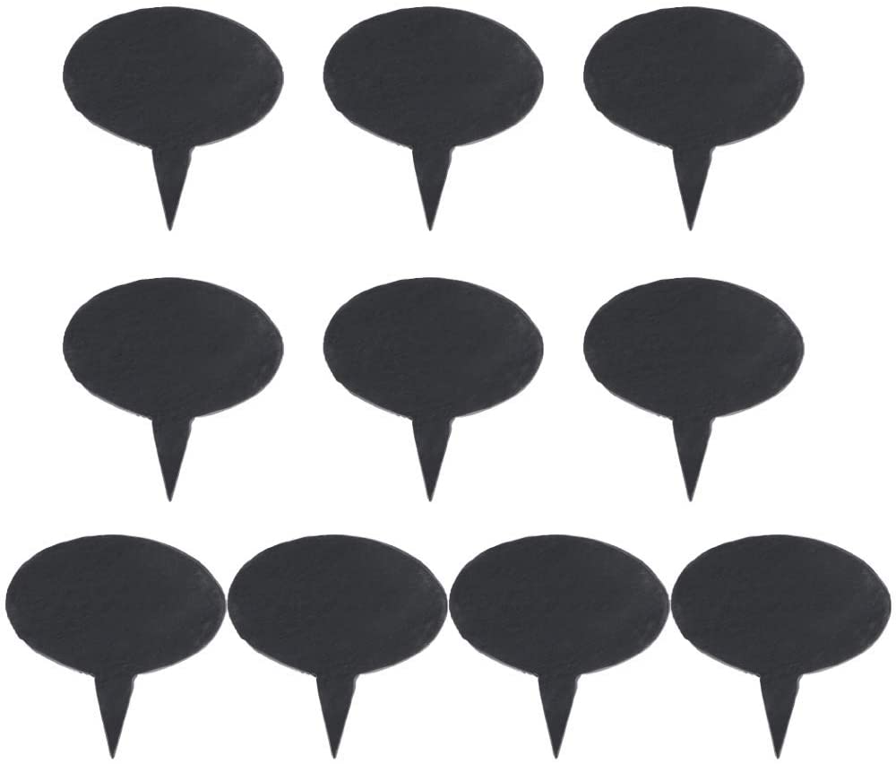 Price:$12.99 Black Slate Cheese Markers Round - Small Rustic Farmhouse Decor Chalkboard Signs for Charcuterie Cheese Board Serving Tray Accessories: Cheese Plates