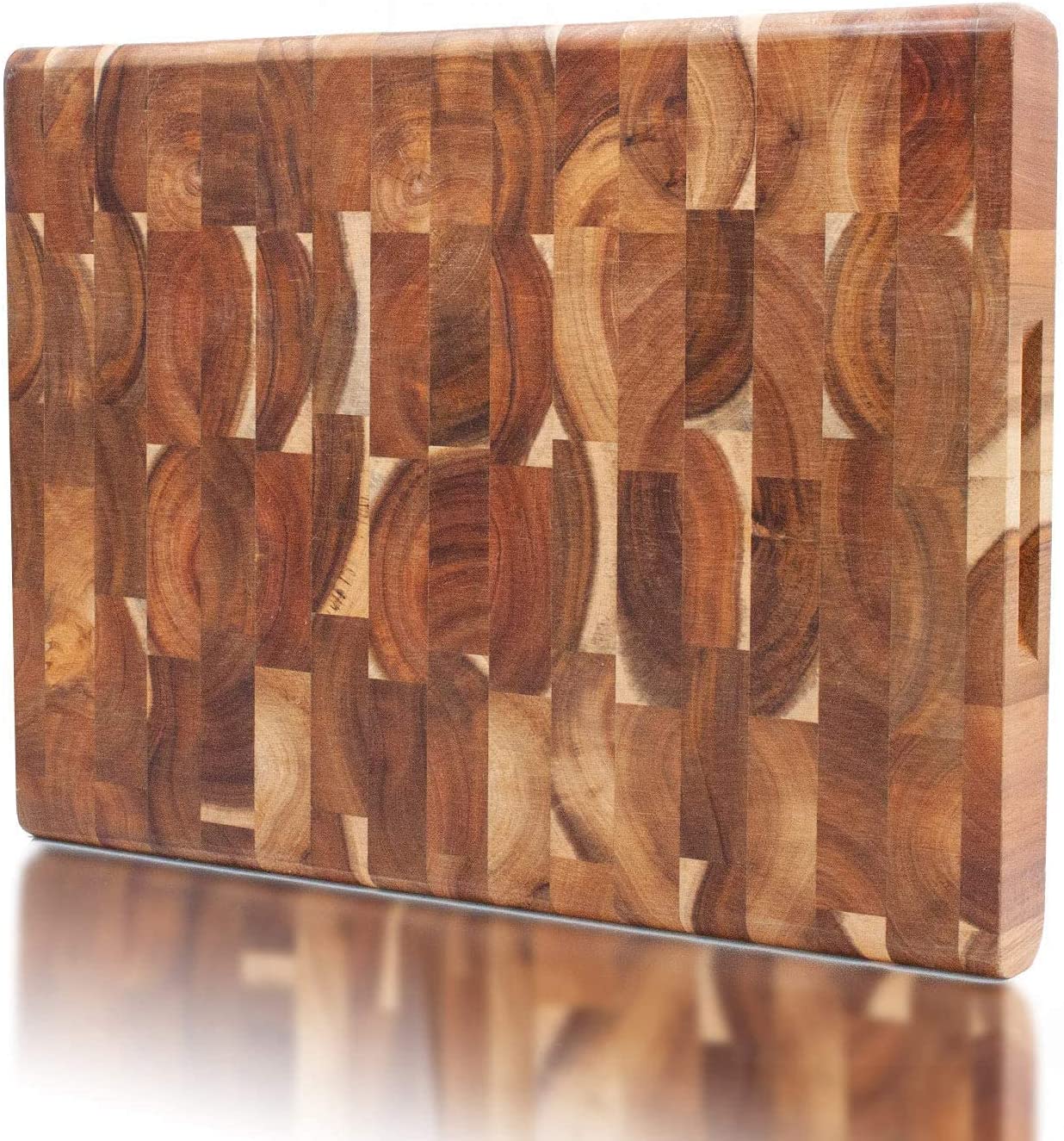 Price:$55.95 Heavy Duty Cutting Boards - Large Size Acacia Wood Board Corrosion Resistance High Toughness - Ultra Thick Kitchen Cutting Board - Ideal for Chopping Bones, Cutting Meat, Vegetables, Fruits: Home & Kitchen