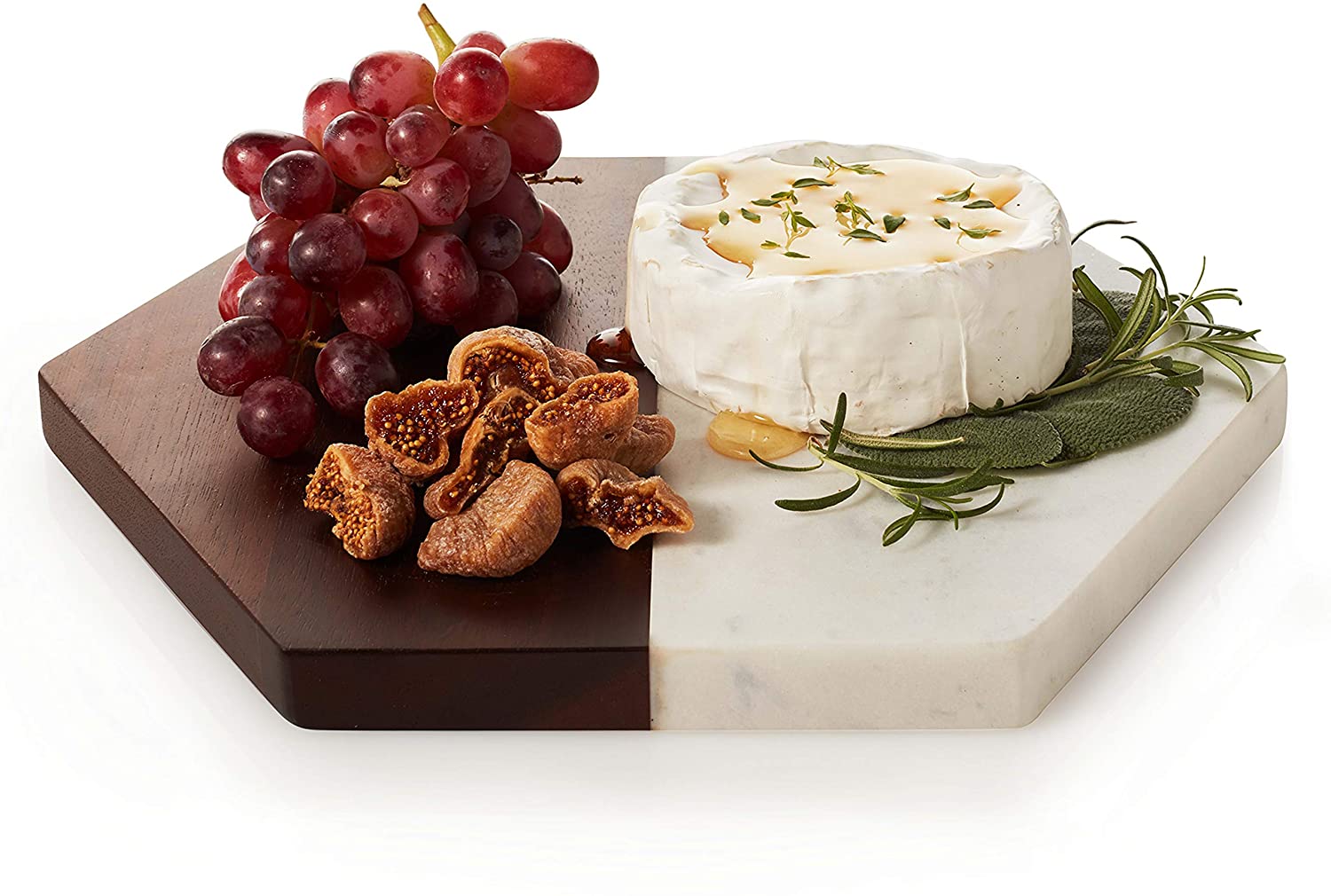 Price:$19.65 Urban Story Wood and Marble Fifty Tray, 10-inch: Serving Trays