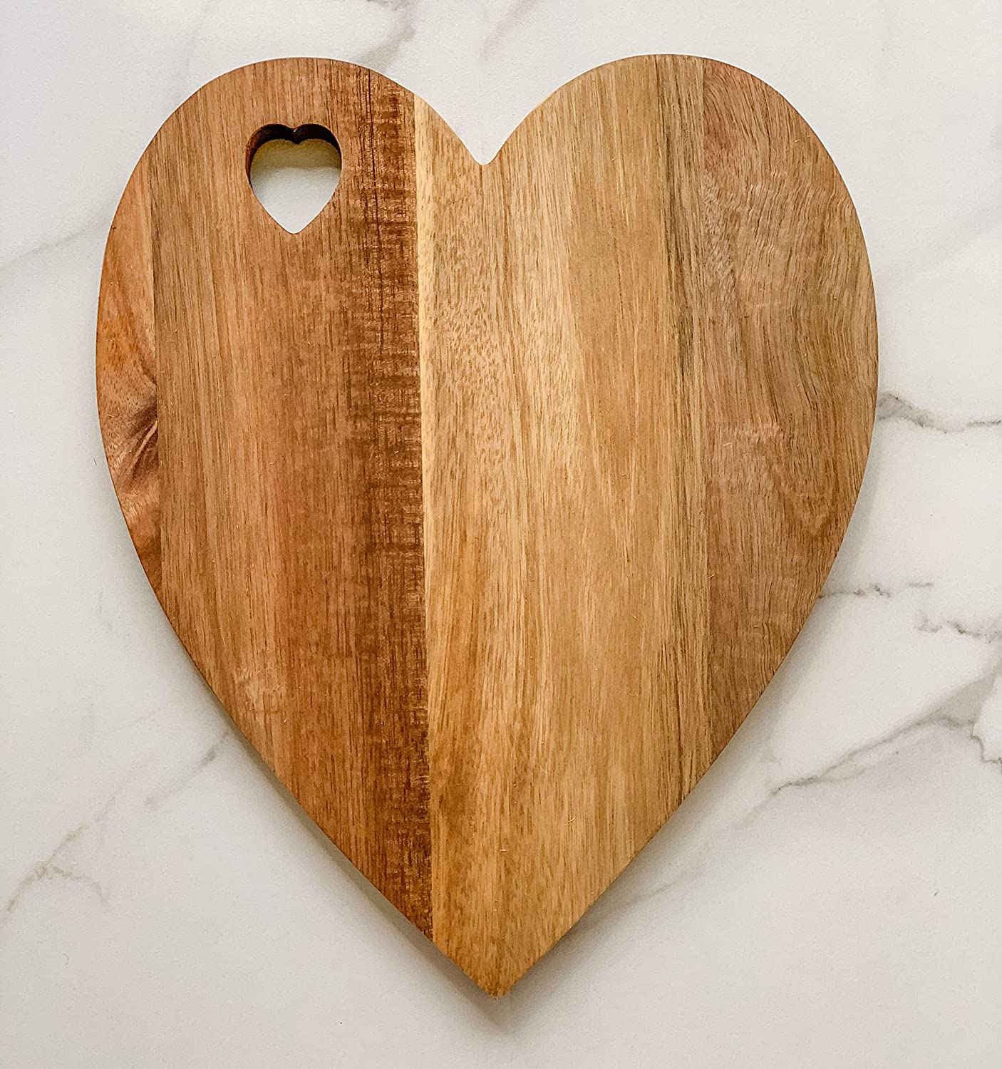 Price:$34.99 Acacia wood Charcuterie Board, 100% Handmade, Cheese Platter, Cheese Tray, Wood Cutting Board, Attractive Heart Design by Kozy Kitchen: Home & Kitchen