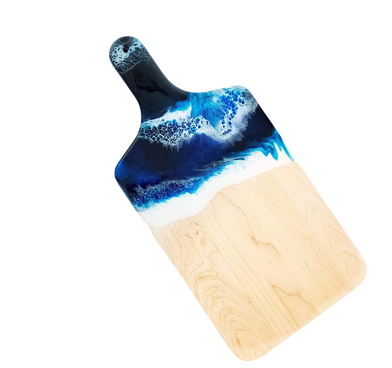 Price:$79.99 Theme Wood Cutting Board with handle or Cheese Serving Board Party Tray Coastal Decor : Handmade Products