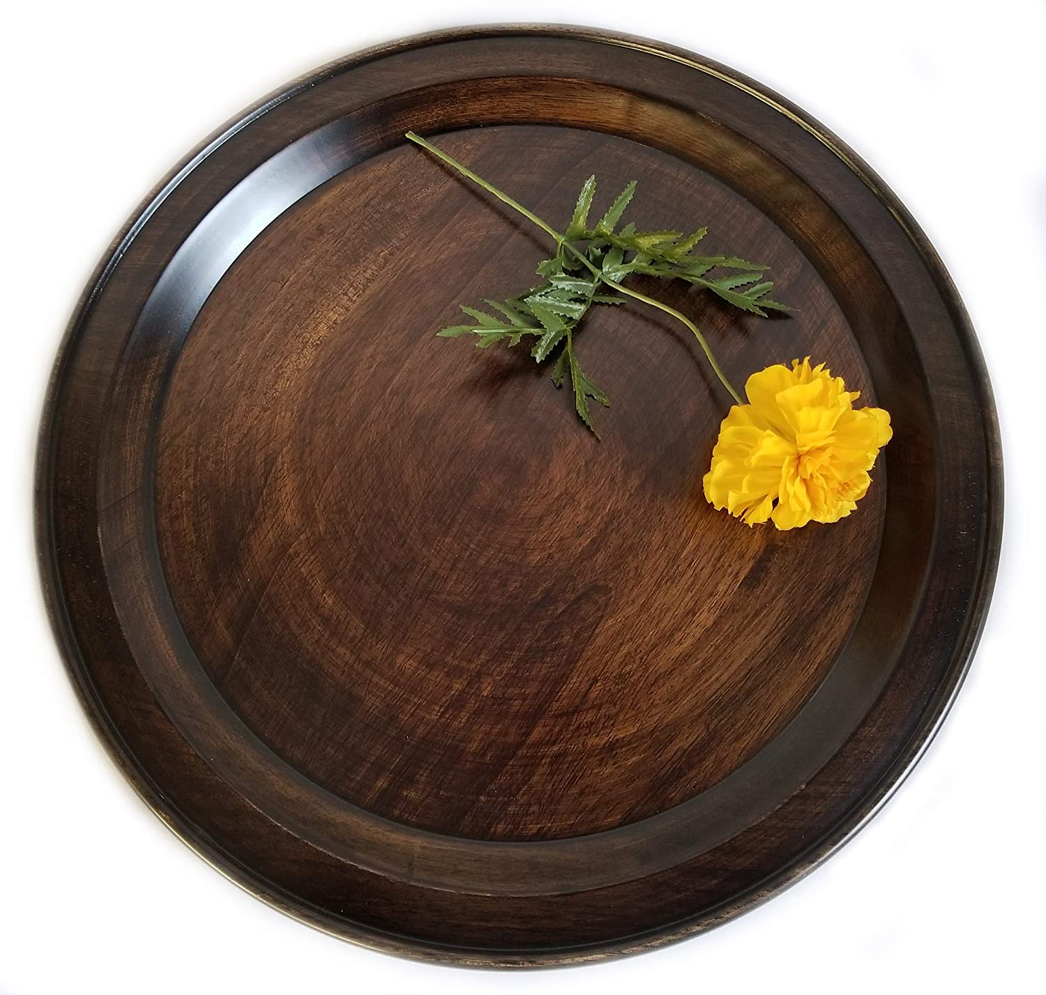 Price:$46.78 International Walnut Finish Lazy Susan with Flared Lip 16", 16 Inches, Beechwood: Home & Kitchen