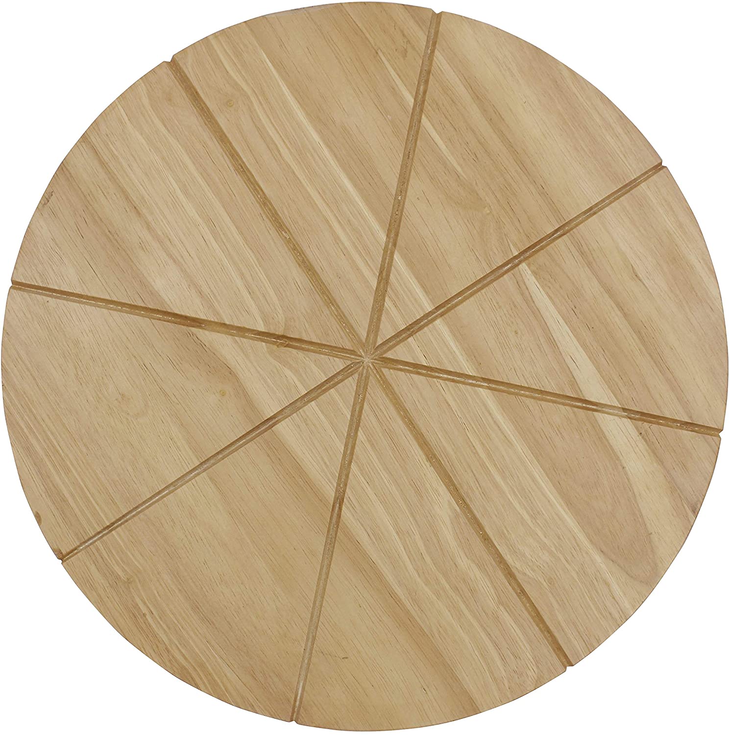 Price:$18.99 Chef Round Wood Cutting Boards - 13.5 Inch, Reversible Pizza Board w/ 8 Slice Grooves - Cheese Board: Home & Kitchen