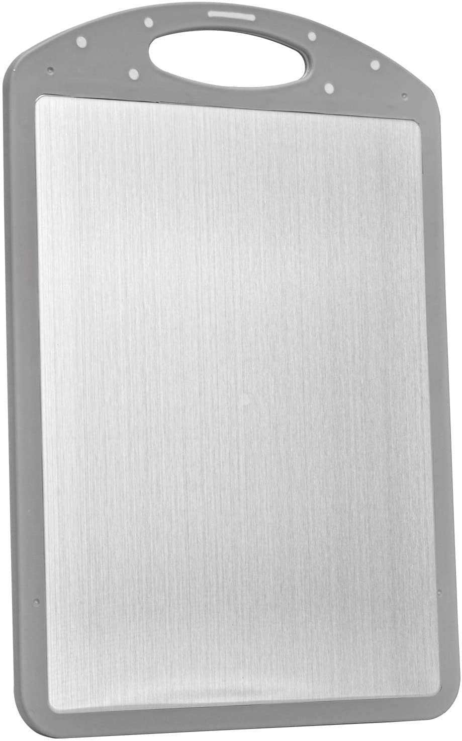 Price:$17.59 fire Stainless Steel and Plastic Kitchen Cutting Board for Meat, Vegetable, Fruit, Fish, Cheese, Butter, Bread Chopping Board Kitchen Accessories: Home & Kitchen