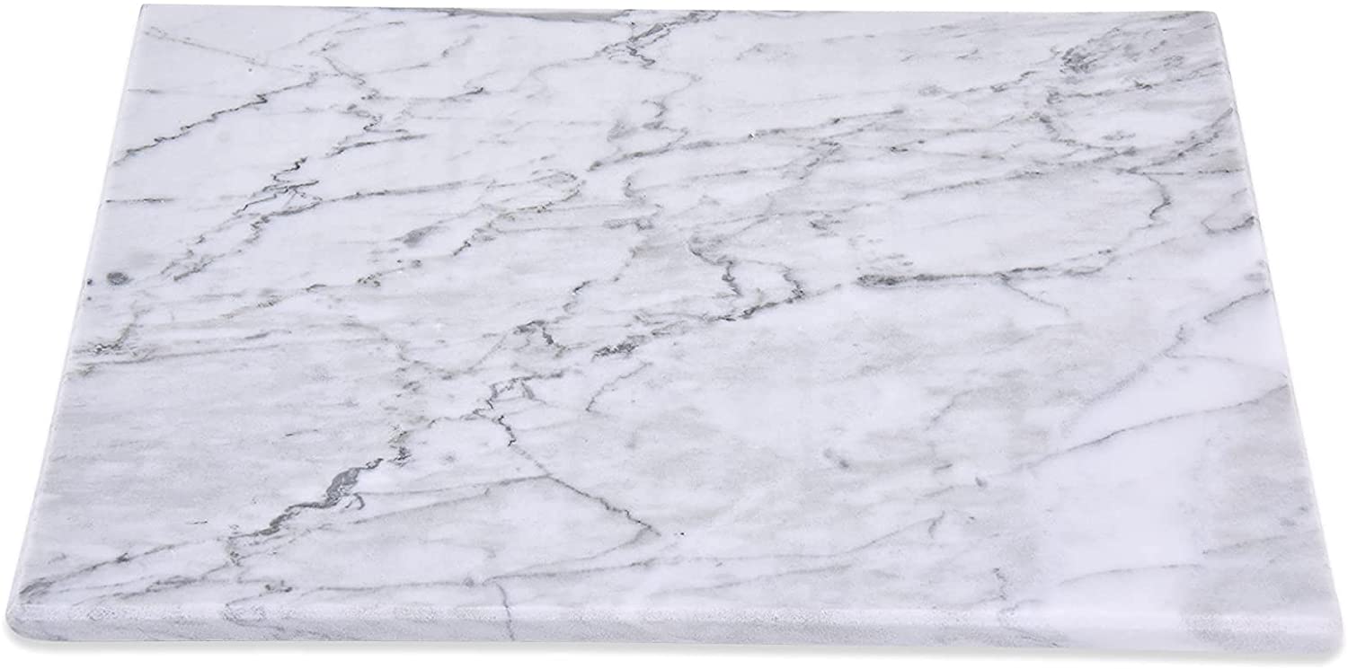 Price:$28.92 Marble Cutting Board, 12x8, Large Stone Chopping Boards for Kitchen, Granite Baking Slab, Table and Counter Cooking Slate for Rolling Bread, Pizza and Pastry Dough, Butcher Block Cutter Surface: Home & Kitchen