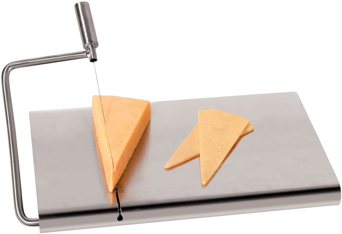 Price:$21.35 Stainless Steel Cheese Cutting Board with Wire: Home & Kitchen