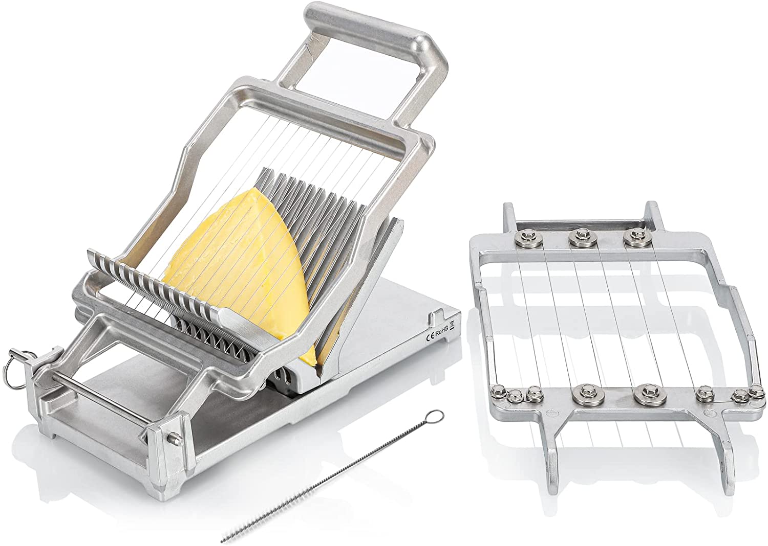Price:$139.00 Commercial Cheese Slicer 1cm&2cm Stainless Steel Wire Cheese Cutter Butter Cutting Board Machine Making Dessert Blade Replaceable Kitchen Cooking Baking Tool: Home & Kitchen