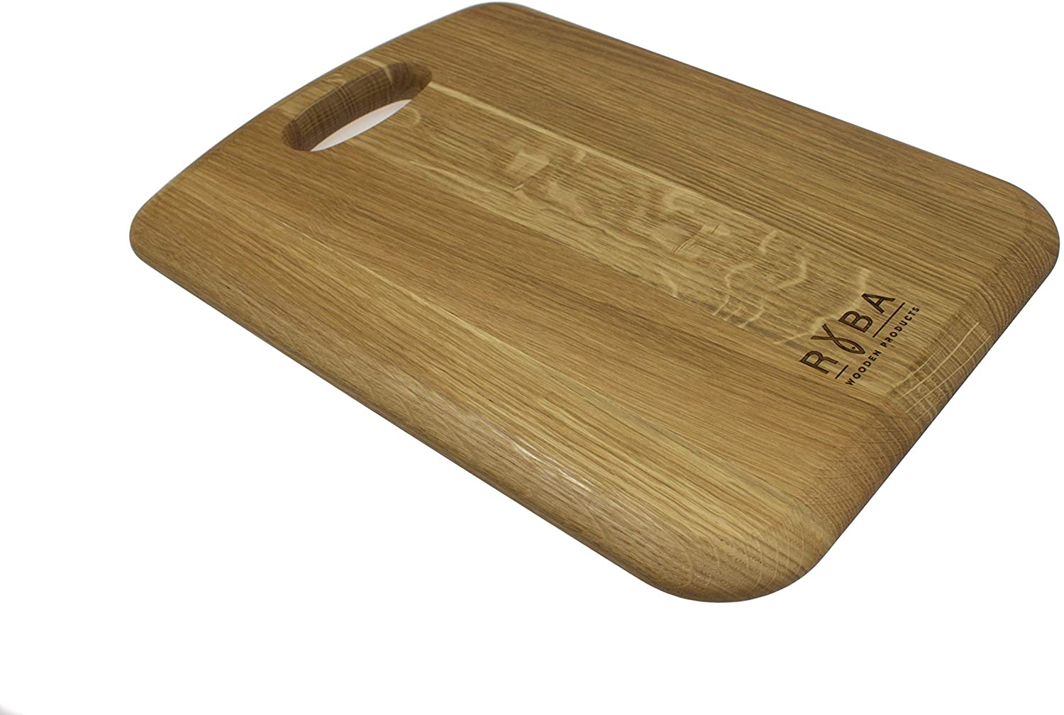 Price:$29.99 Hanging Wooden Chopping Board - Premium Solid Oak Wood - Great for Chopping and Serving Appetiser - Alternative Stylish Wooden Cheese Board – Oak Cutting Board with Hanging Hole (17,7x11,8x0,8"): Home & Kitchen
