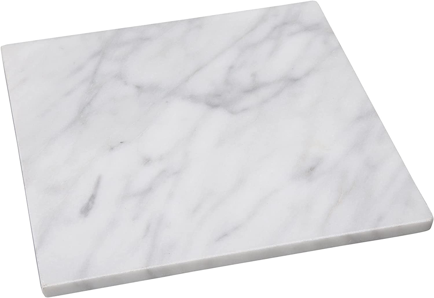 Price:$35.19 Home Natural Stone White Marble 12” Square Cheese Board, Pastry Board, Cutting Board: Home & Kitchen