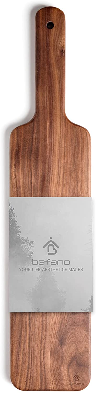 Price:$36.99 Walnut Wood Cheese Serving Board Cutting Board for Kitchen, Wooden Serving tray with Handles, Charcuterie Boards, Bread Meat Fruit Display, Personalized Serving Platters for gift 20X4.3X0.8Inch : Everything Else