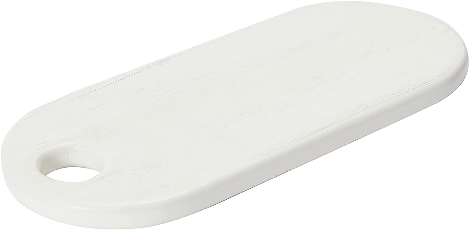 Price:$20.71 Co-Op Acacia Wood Cheese/Serving, Textured White Cutting Board, 19" x 8": Cheese Plates