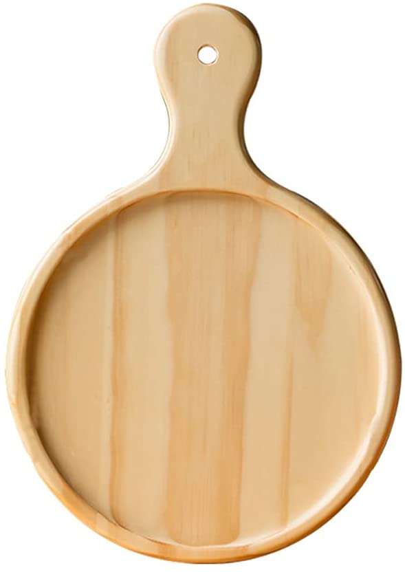 Price:$12.98 Pizza Peel Shovel,Pizza Paddle,Wood Board for Making Pizza Cheese Fruits Cake,Kitchen Baking Tool (12inch round tray): Home & Kitchen