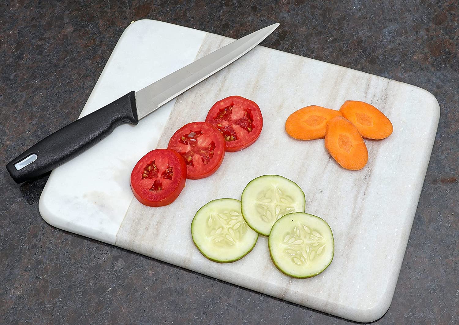 Price:$38.98 Natural Grey And White Marble Cutting Board Champagne Marbles Chopping Board Stylish Cheese Board For Kitchen Accessories & Decor Best Gift For Cooking Lover Mother Size : Lx30, Wx22 cm: Home & Kitchen
