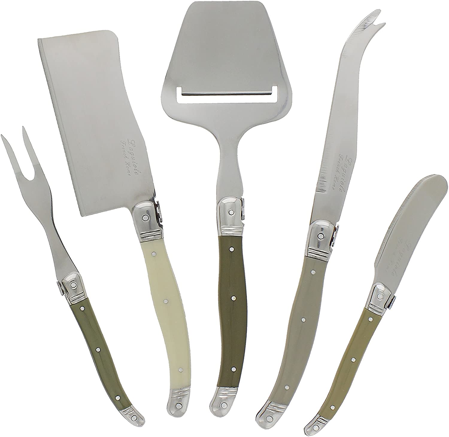 Price:$34.00 Home LG035 5 Piece Cheese Knife Set, Mist: Home & Kitchen
