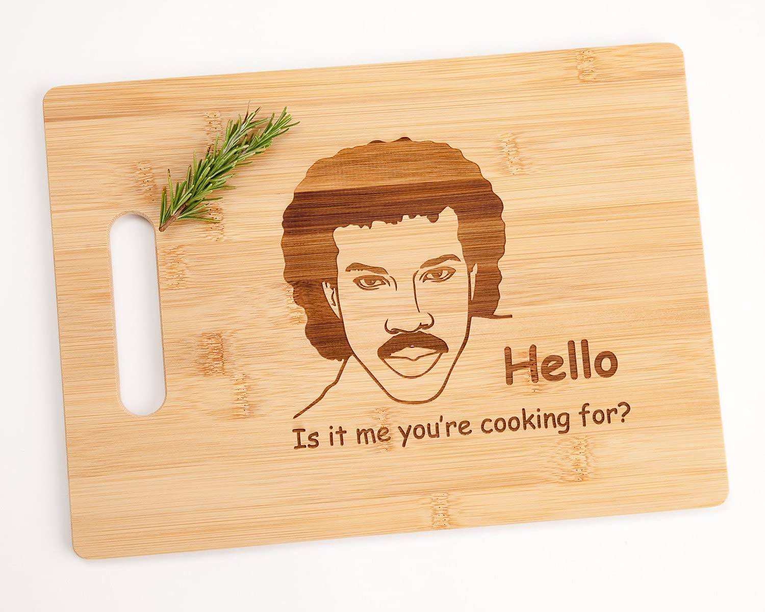 Price:$31.99 Is It Me You're Cooking For? Funny Bamboo Cutting Board 8.5"x11": Home & Kitchen