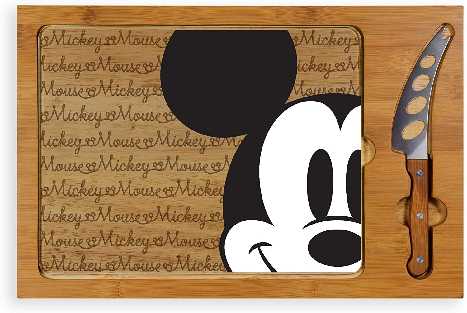 Price:$57.33 Classics Mickey Mouse Icon 3-Piece Cheese Serving Set: Serving Sets