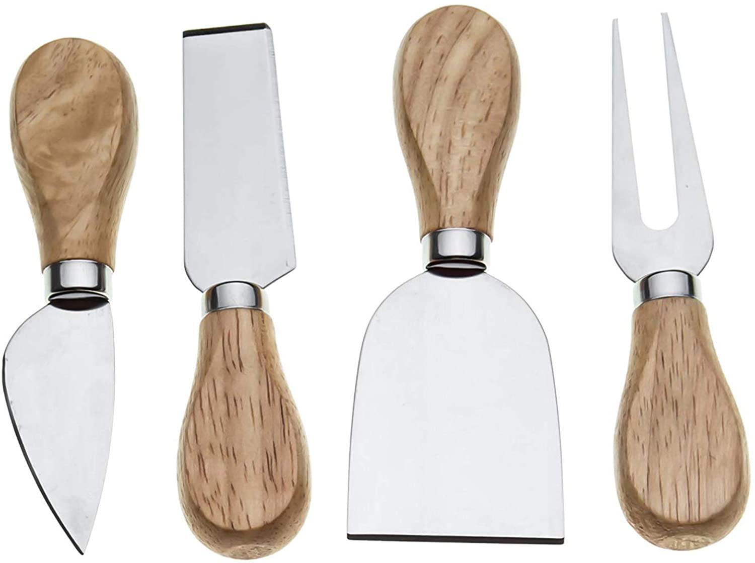 Price:$11.39 8 Pieces Set Cheese Knives with Bamboo Wood Handle - 2 Cheese Knife, 2 Cheese Shaver, 2 Cheese Fork and 2 Cheese Spreader: Home & Kitchen