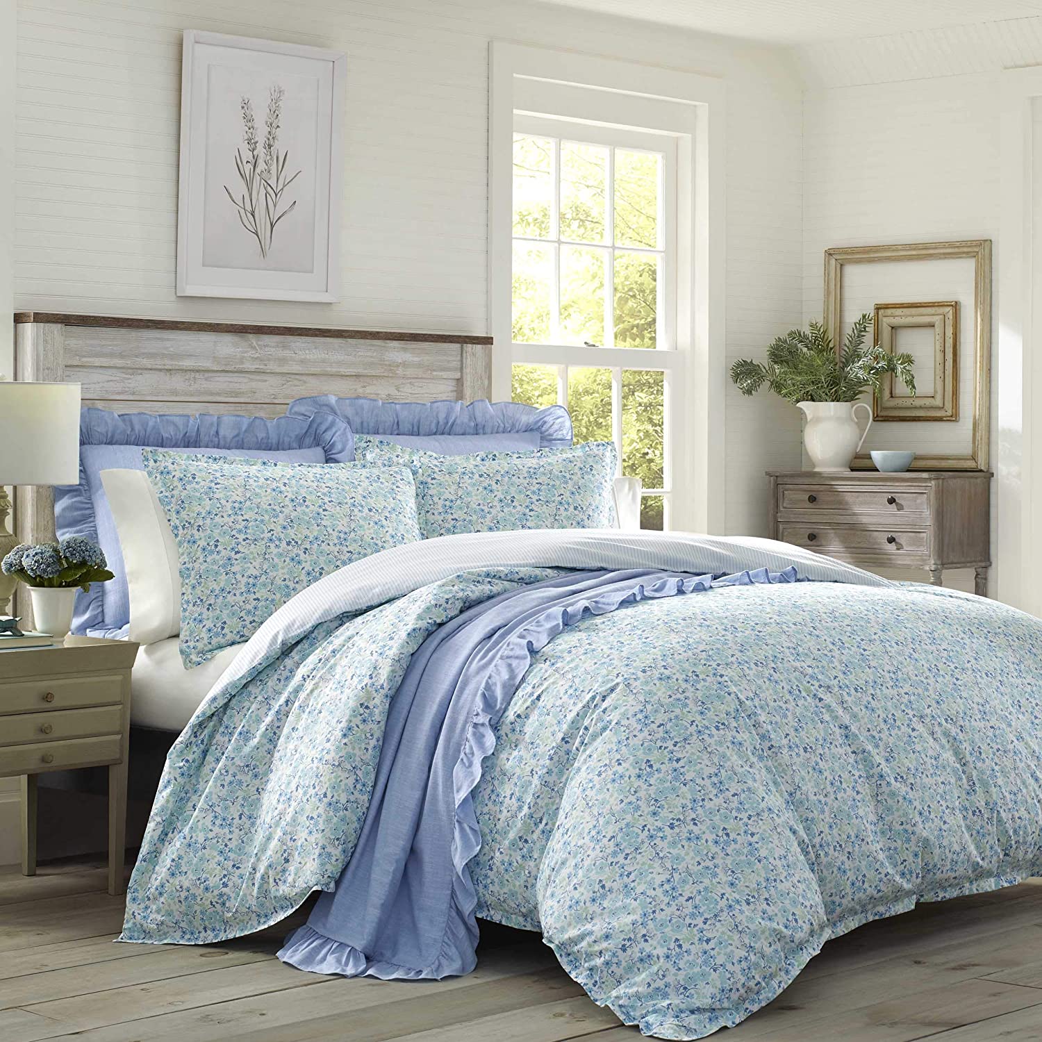 Price:$63.99 Ashley | Jayne Collection | Luxury Premium Ultra Soft Duvet Set, Lightweight & Comfortable Bedding, Stylish Design for Home Décor, Queen, Winter Green : Home & Kitchen