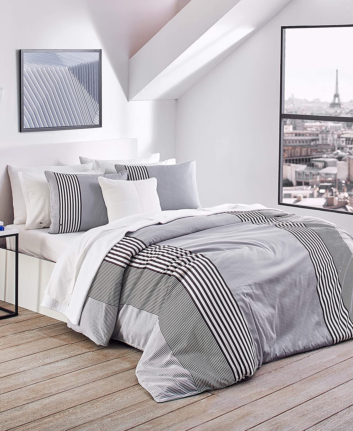 Price:$158.71 Meribel Cotton Bedding Set, Full/Queen Duvet, Grey : Home & Kitchen