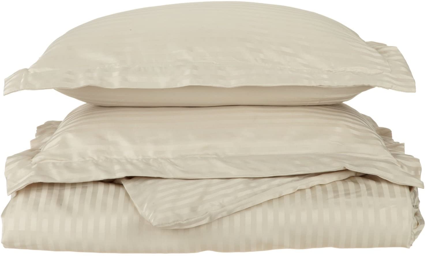 Price:$17.64 1500 Series 100% Brushed Microfiber 3-piece Full/Queen Duvet Cover Set Stripe, Tan - Super Soft and Wrinkle Resistant : Home & Kitchen