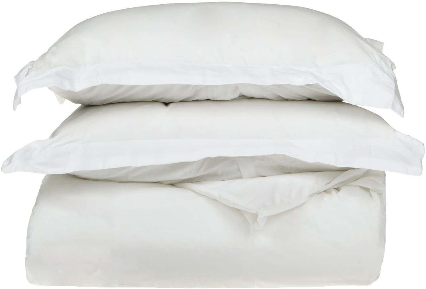 Price:$65.46 100% Egyptian Cotton 400 Thread Count Solid 4-Piece Duvet Cover Set, Full/Queen, White : Home & Kitchen