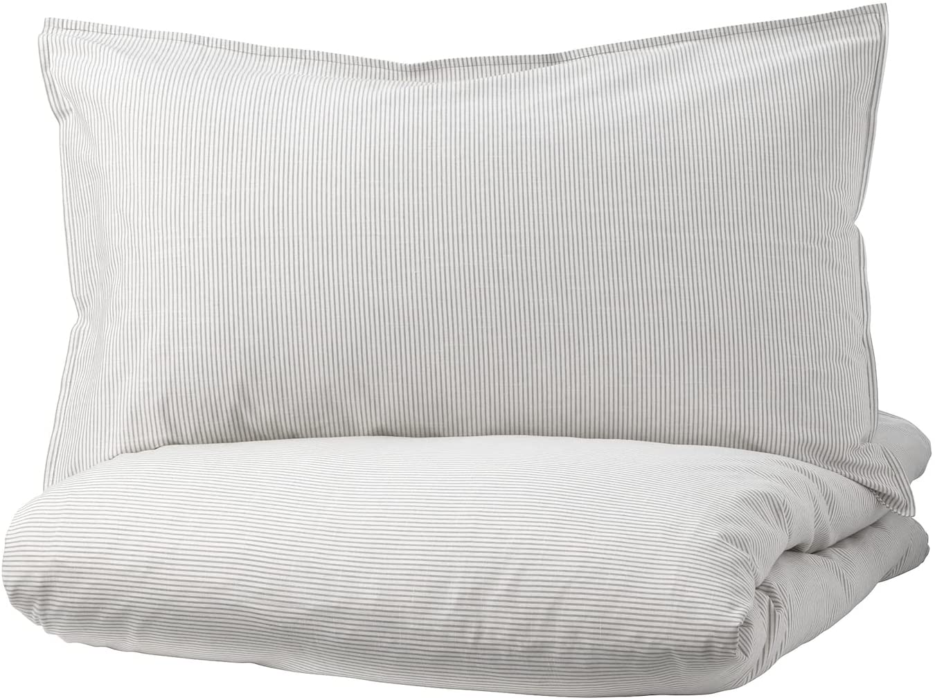 Price:$49.99 Bergpalm Duvet Cover and Pillowcases Gray Stripe 804.232.65 Size: Full/Queen (Double/Queen) : Home & Kitchen