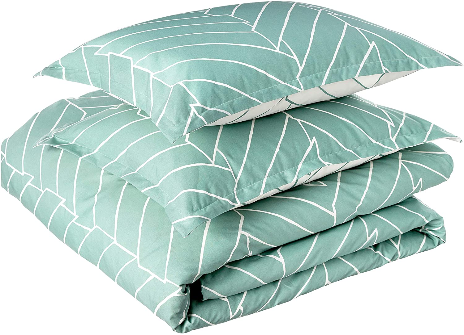 Price:$52.99 Scene Ceres Cotton Duvet Cover Set, Full/Queen, Mint