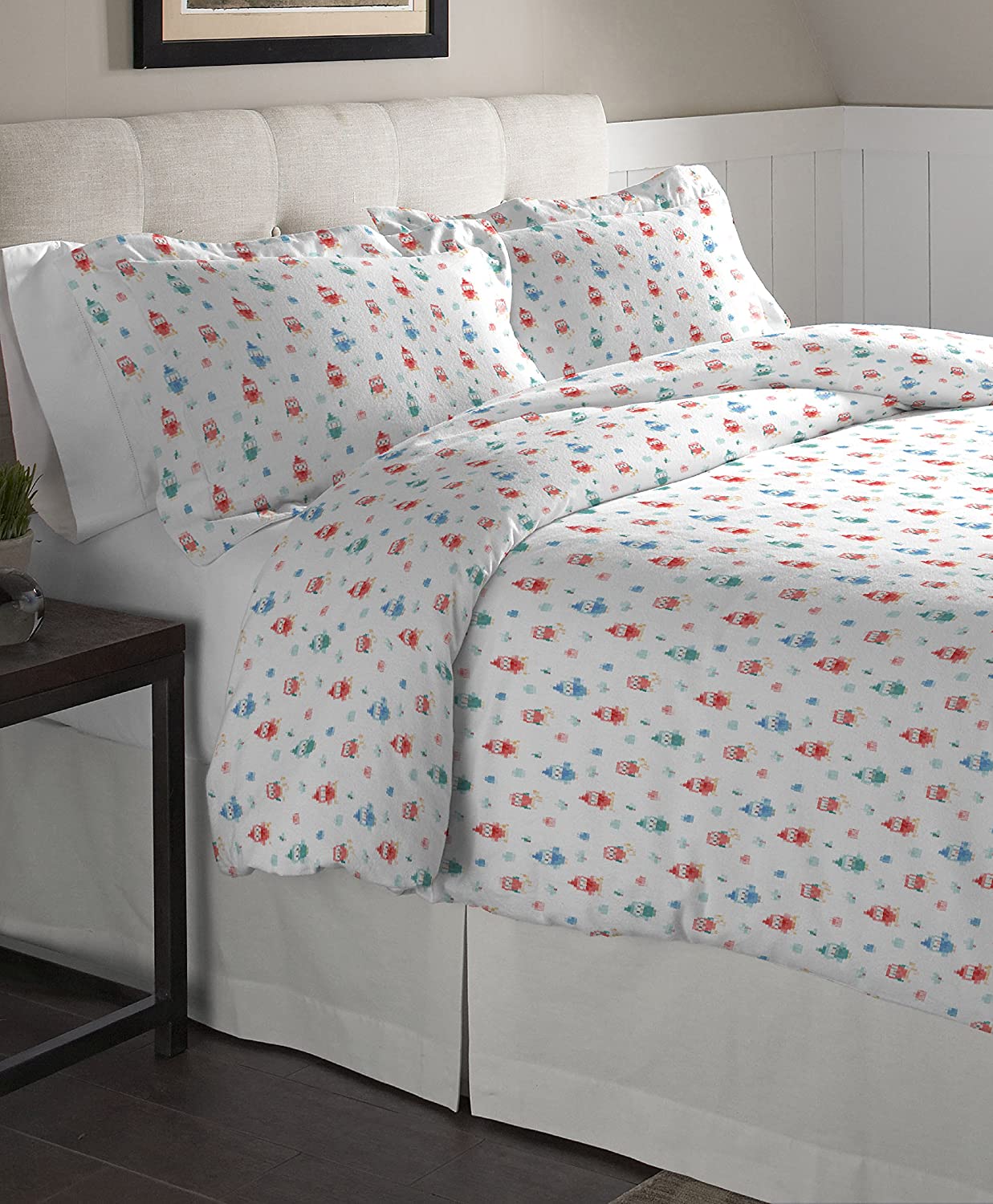 Price:$38.86 Flannel Oversized Duvet Set, Twin, Owl : Home & Kitchen