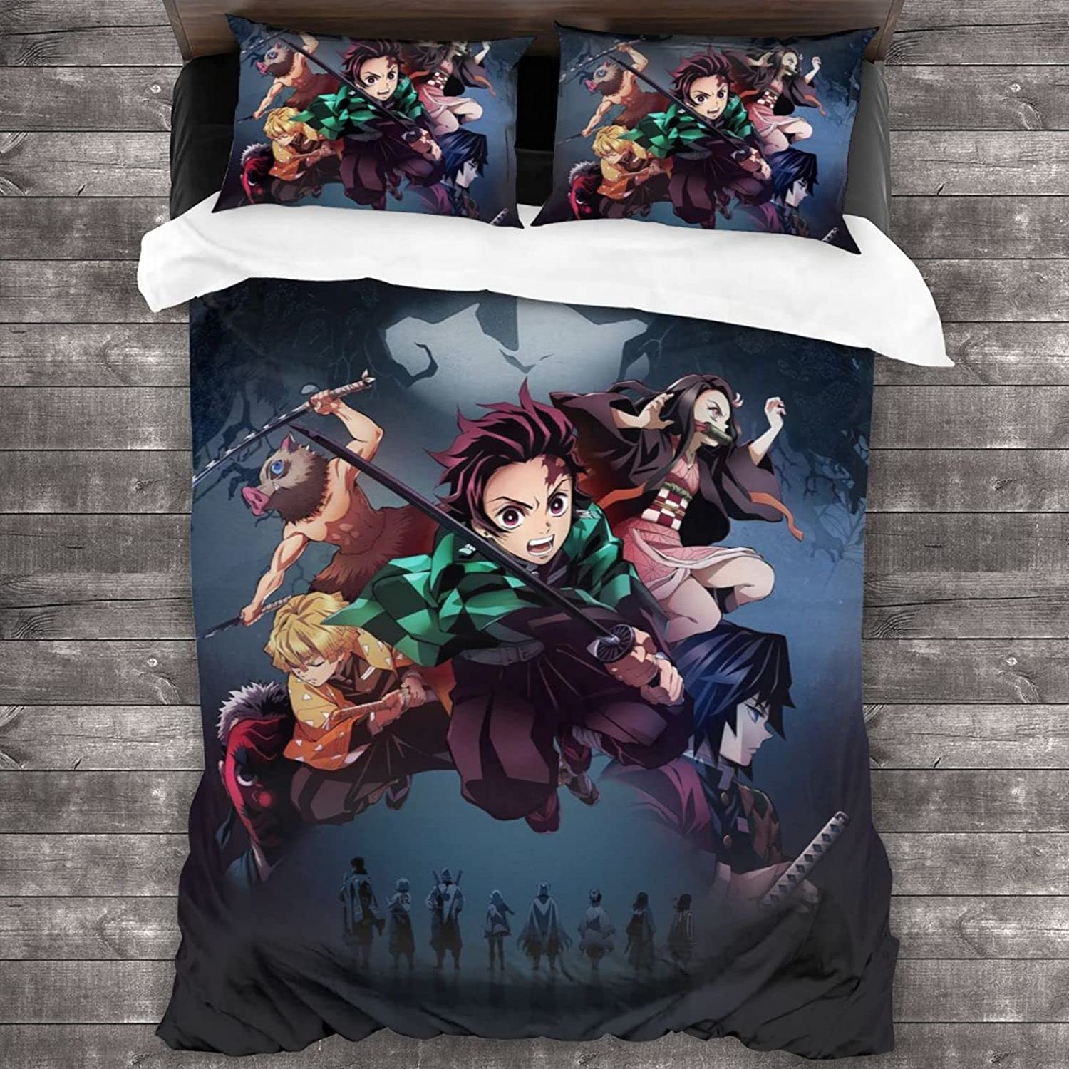 Price:$72.99 CGMIBAS Anime Bedding Sets Twin Duvet Cover 3 Piece Cute Bed Set for Boys Girls Kid with 1 + 2 Pillowcase,Bed Sheets : Home & Kitchen
