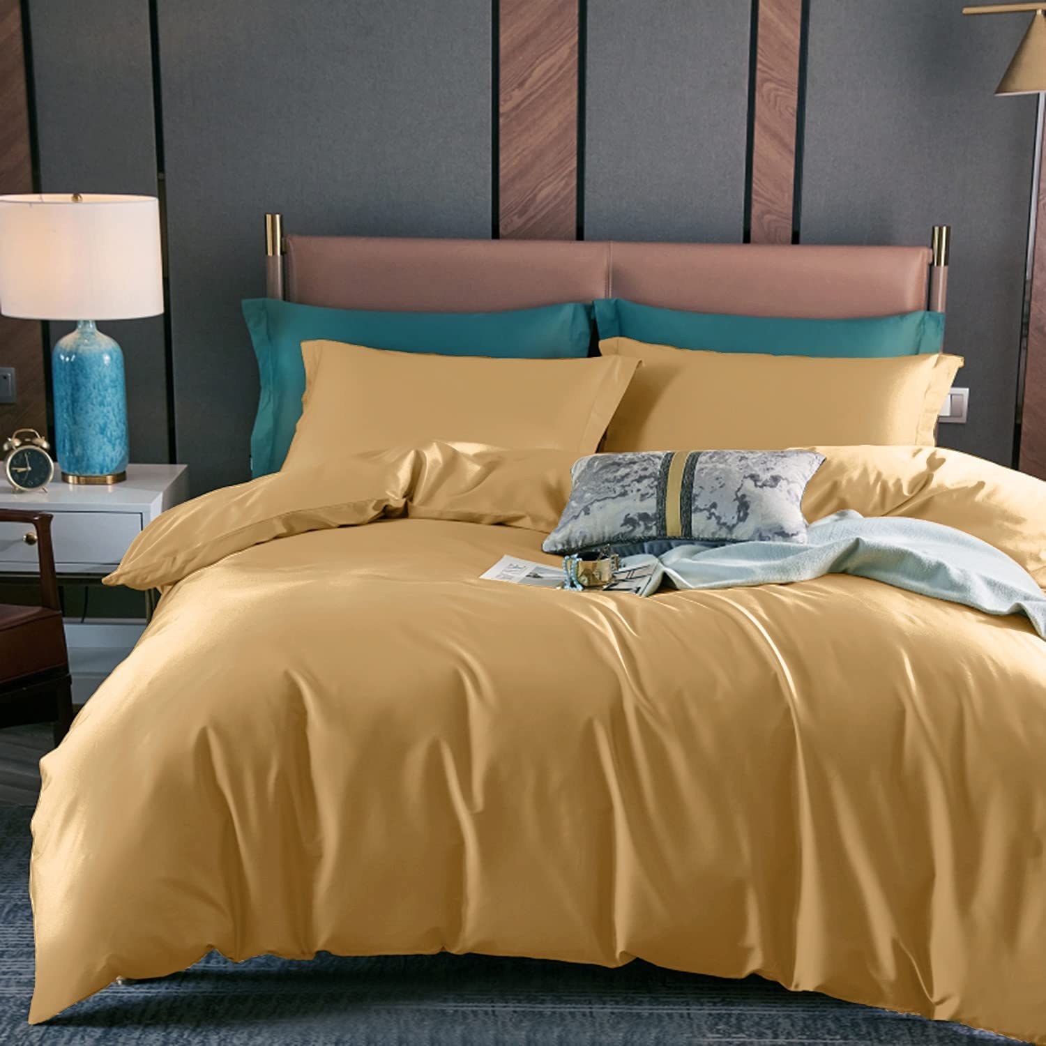 Price:$29.99 Cover King Size, 100% Microfiber Breathable 3 Piece Bedding Cover Sets, Ultra Soft Covers with Zipper Closure, 1 Khaki King Cover (104"x90") with 2 Pillow Shams : Home & Kitchen