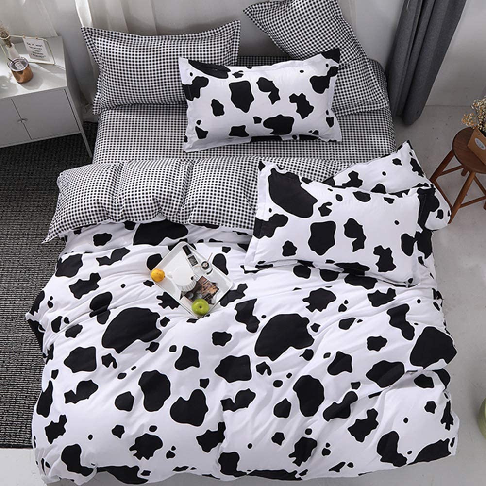 Price:$34.45 Duvet Cover Sets Full Size with 1 Duvet Cover 2 Pillow Covers 1 Flat Sheet ,Printed Animal Duvet Cover Set Kids Bedding Set for Childs (No Comforter) : Home & Kitchen