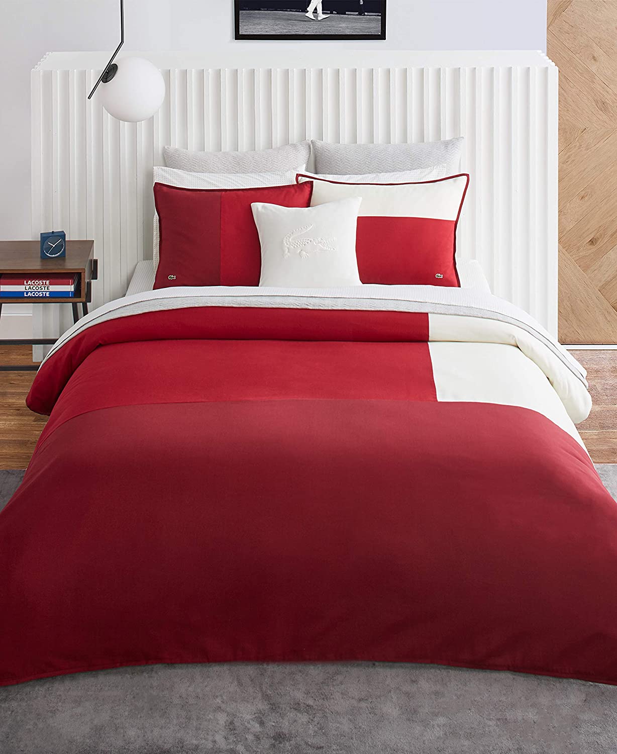 Price:$164.04 Cliff Duvet Set, Full/Queen, Red : Home & Kitchen