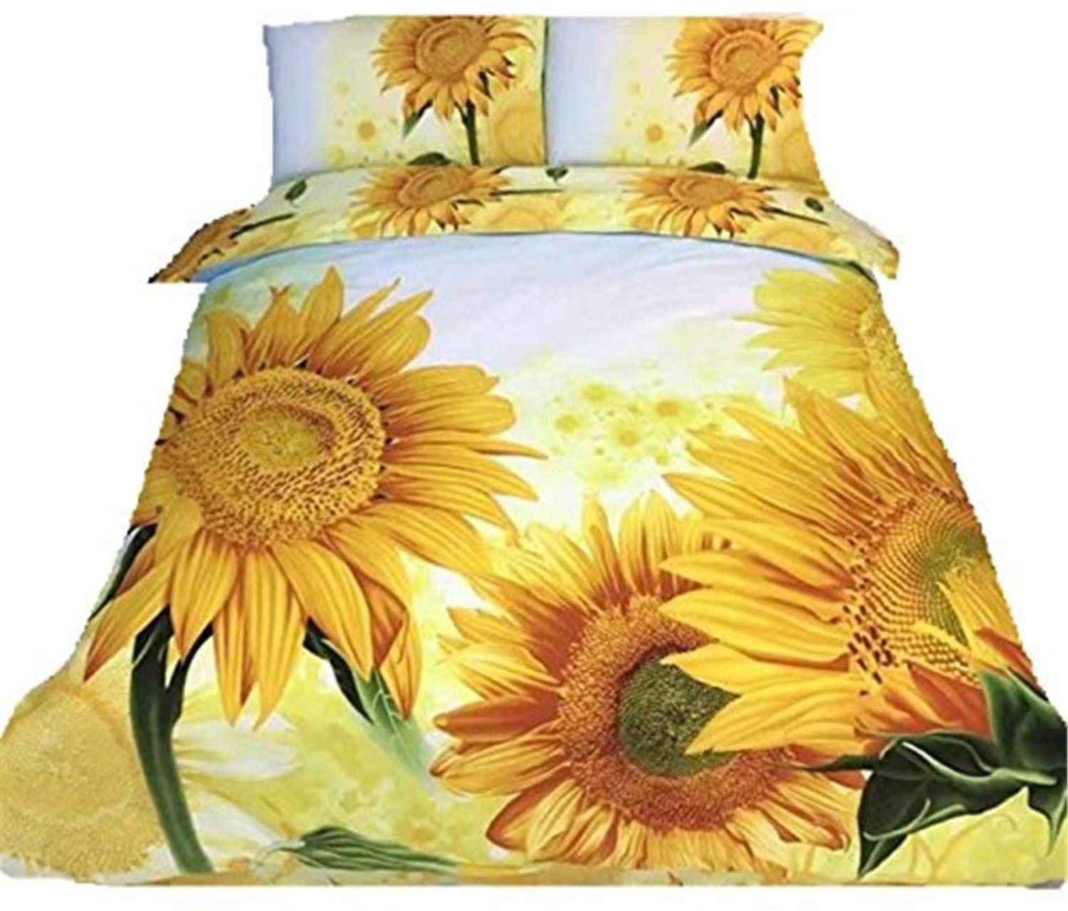 Price:$89.99 Sunflower 4pcs Queen Size 100% Cotton 800 Thread Count Bedding Sets Duvet Cover Set Bed Sets Bed Cover Set Quilt Cover Set Bedclothes Bedspread Bed Sheets Sets Bed Linens Bed in a Bag : Home & Kitchen