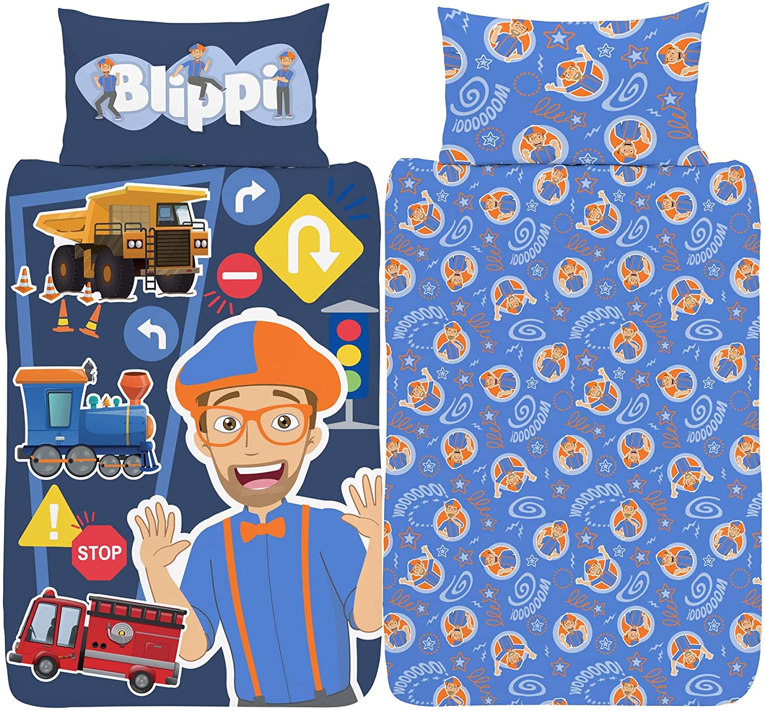 Price:$37.50 Single Duvet Cover - Official Reversible Bedding Set - Polycotton - Youtuber Tractor Song Design : Home & Kitchen
