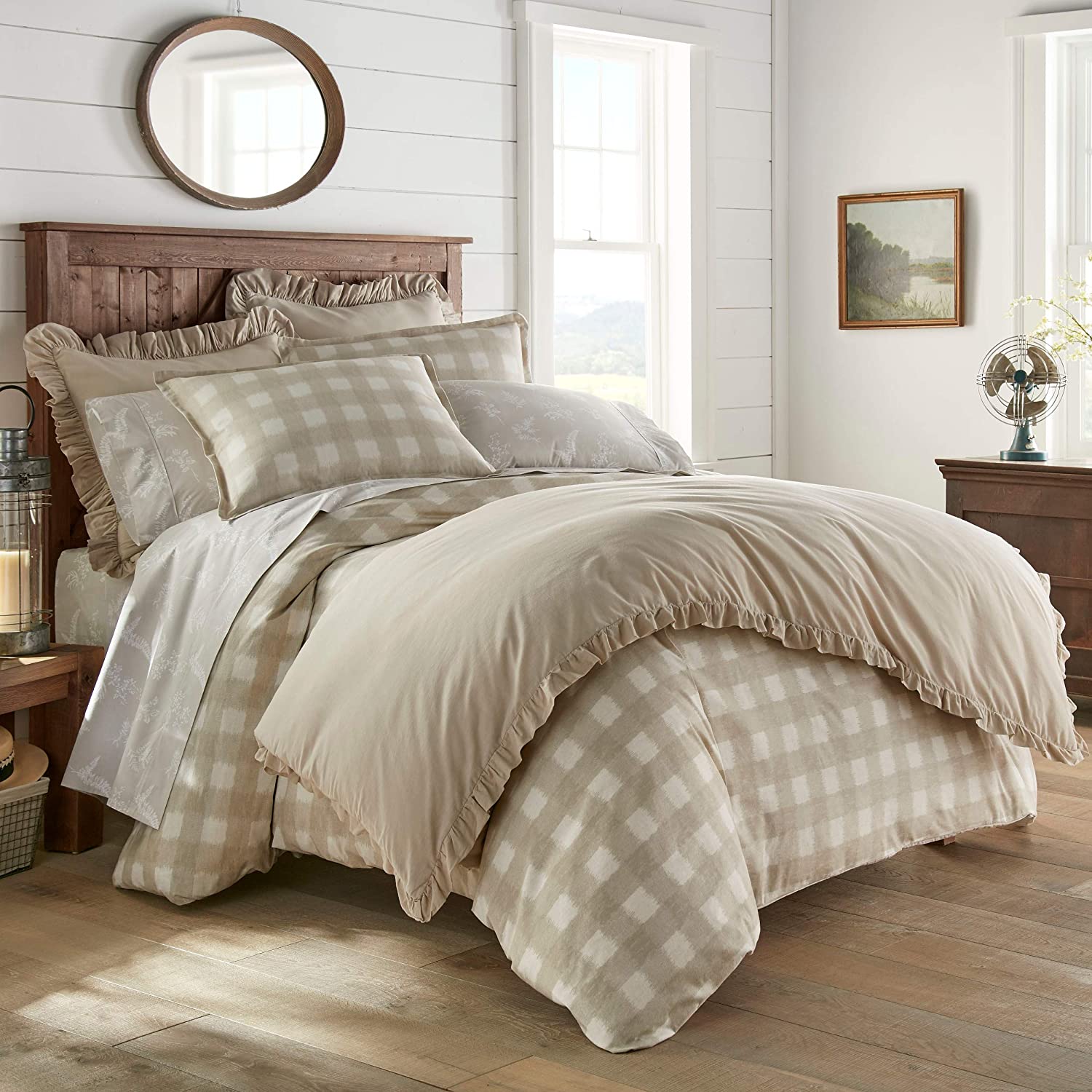 Price:$48.52 & Fritz Braxton Duvet Cover Set, King, Beige : Everything Else