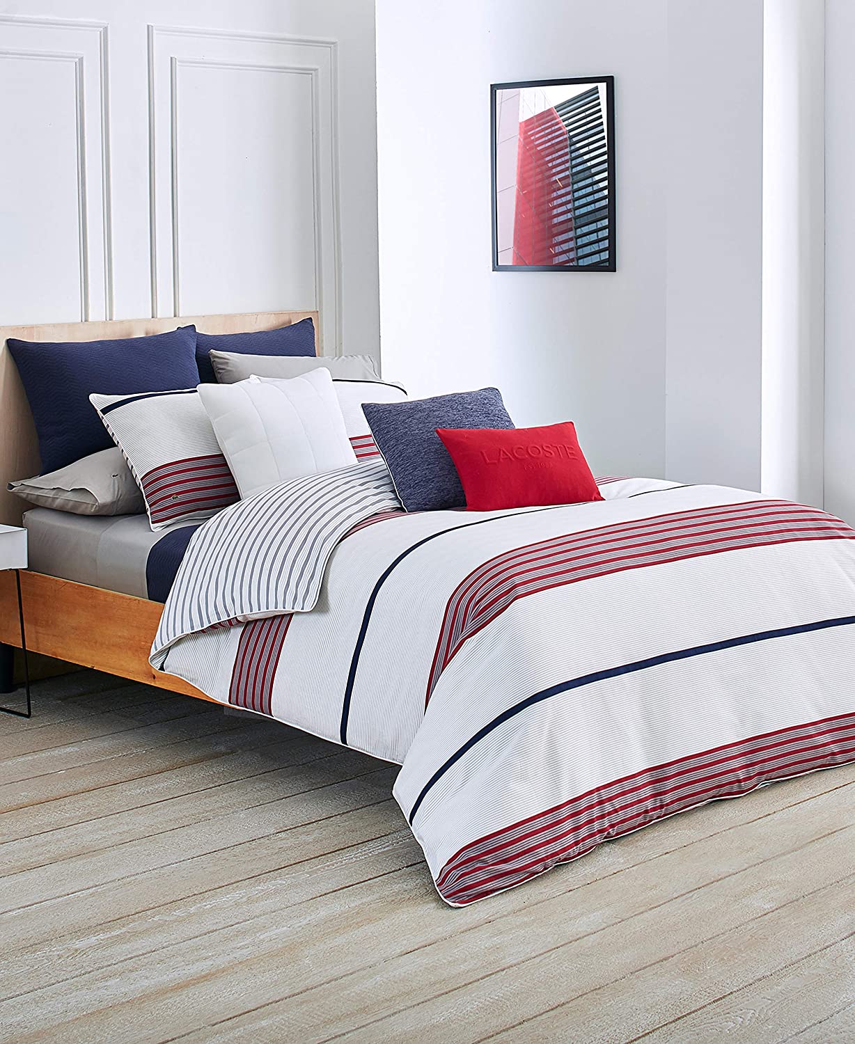 Price:$133.99 Milady Duvet Set, King, Red : Home & Kitchen