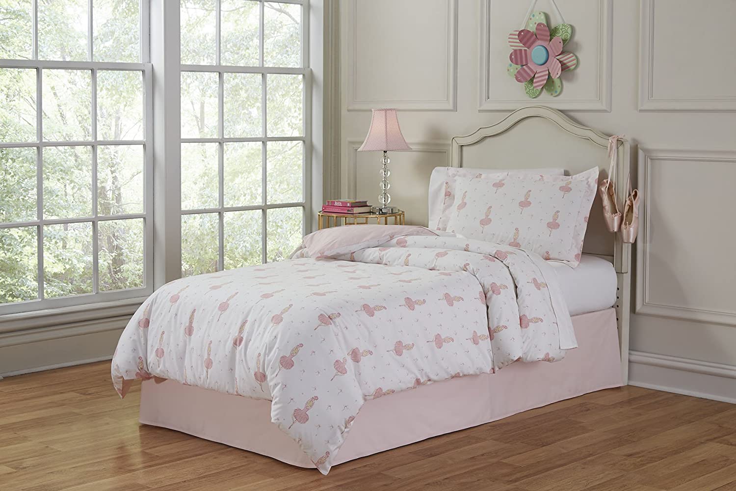 Price:$27.48 200-TTBrina Ballerina Twin Cotton Printed Duvet Set, Twin/Twin XL : Home & Kitchen