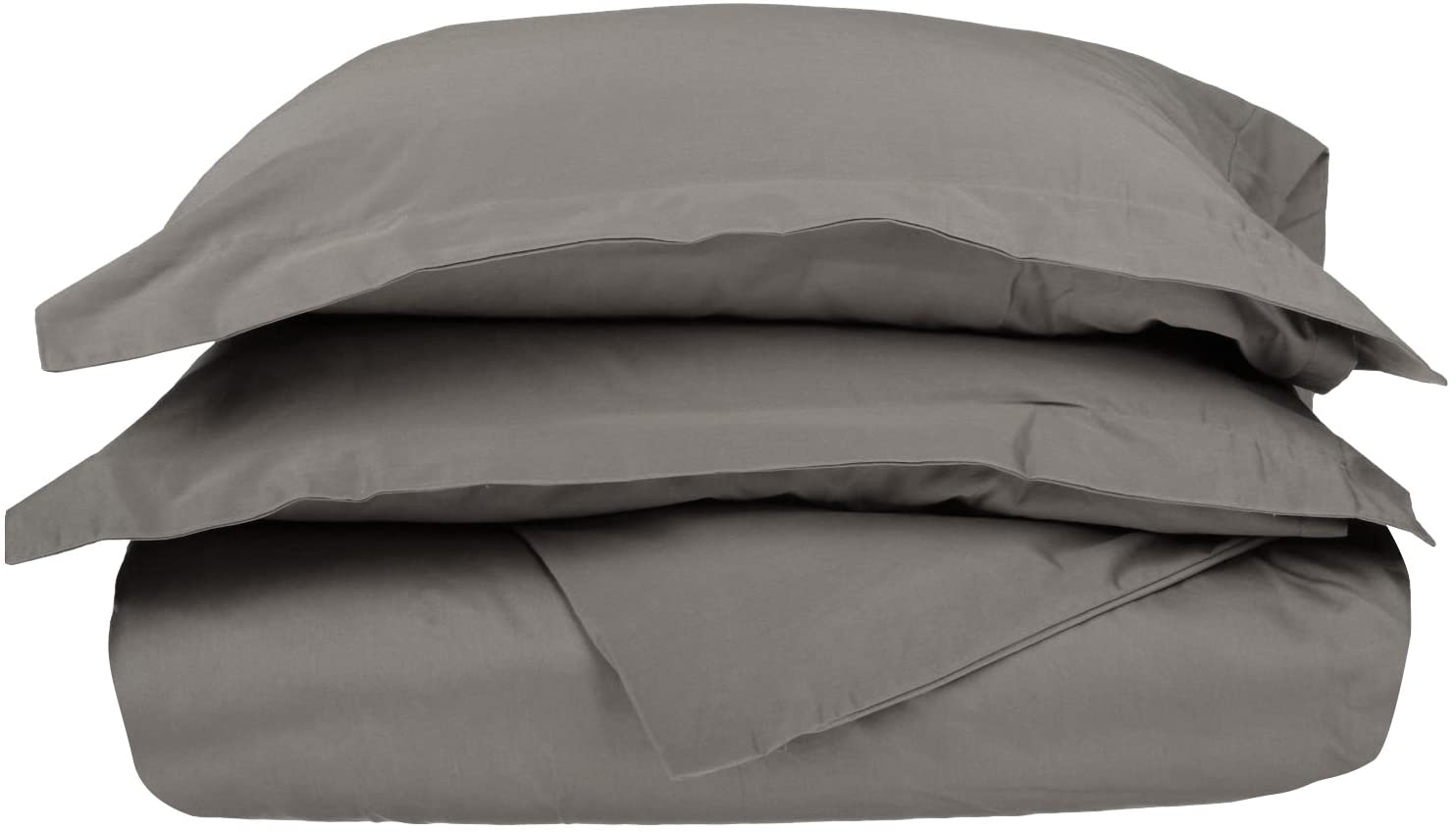 Price:$48.88 King/Cal. King Duvet Cover Set with Shams, 1000-Thread Long-Staple Combed Cotton, Grey : Home & Kitchen
