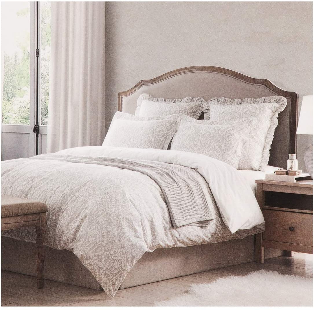 Price:$118.80 Home Vintage Damask Ornate Scroll Luxury Duvet Cover 3 Piece Bedding Set Antique Bohemian Paisley Medallion Bedding (Sand Washed, Queen) : Home & Kitchen